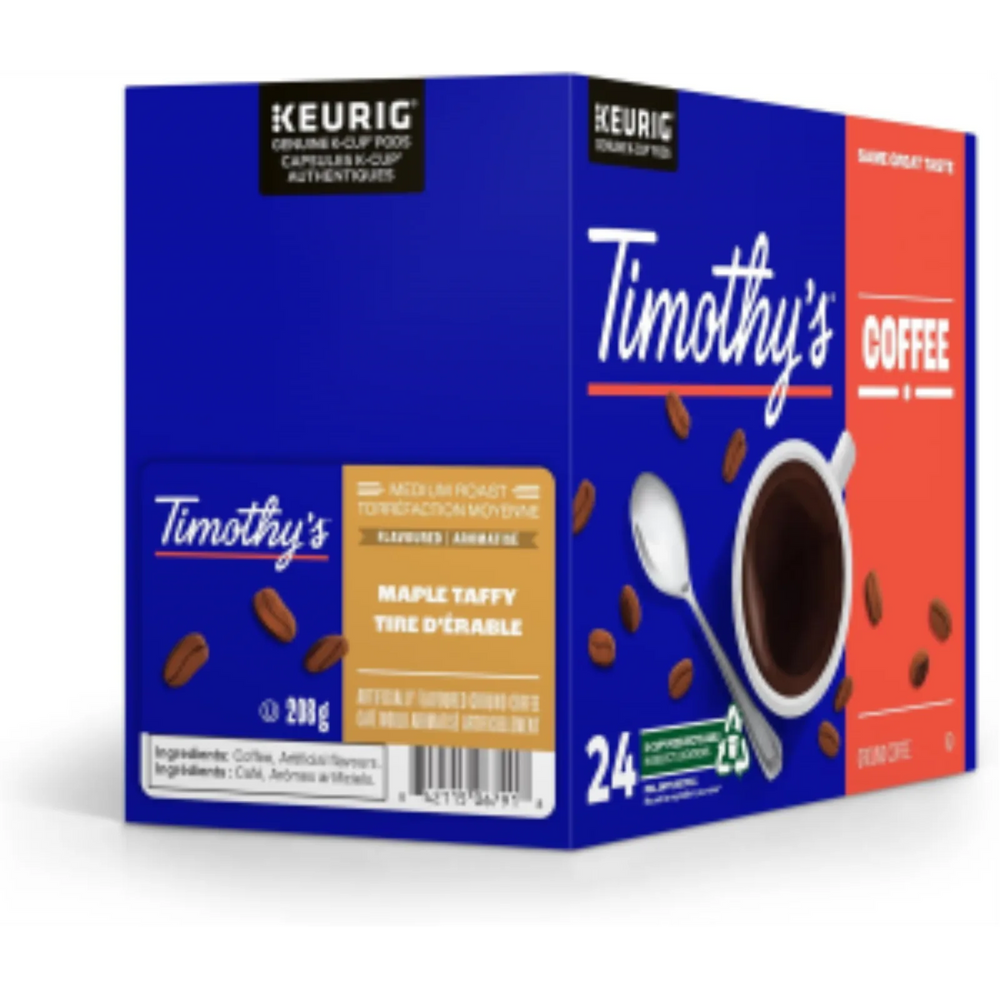 Timothy'S® Coffee Single Serve - Timy Kc Rs Maple Taffy M-R 24Ct Sl