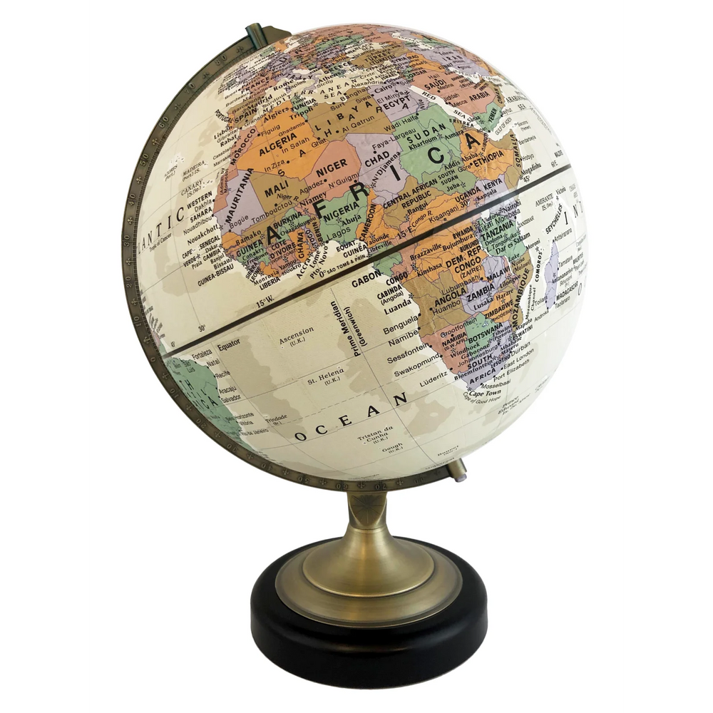 ATHENS-CANVAS GLOBE Antique - EN