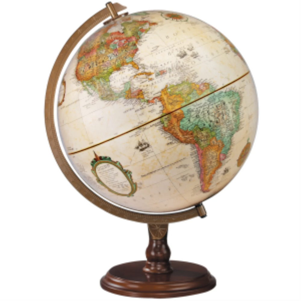Lenox 12"/30Cm Diameter Antique Ocean Desk Globe (English)