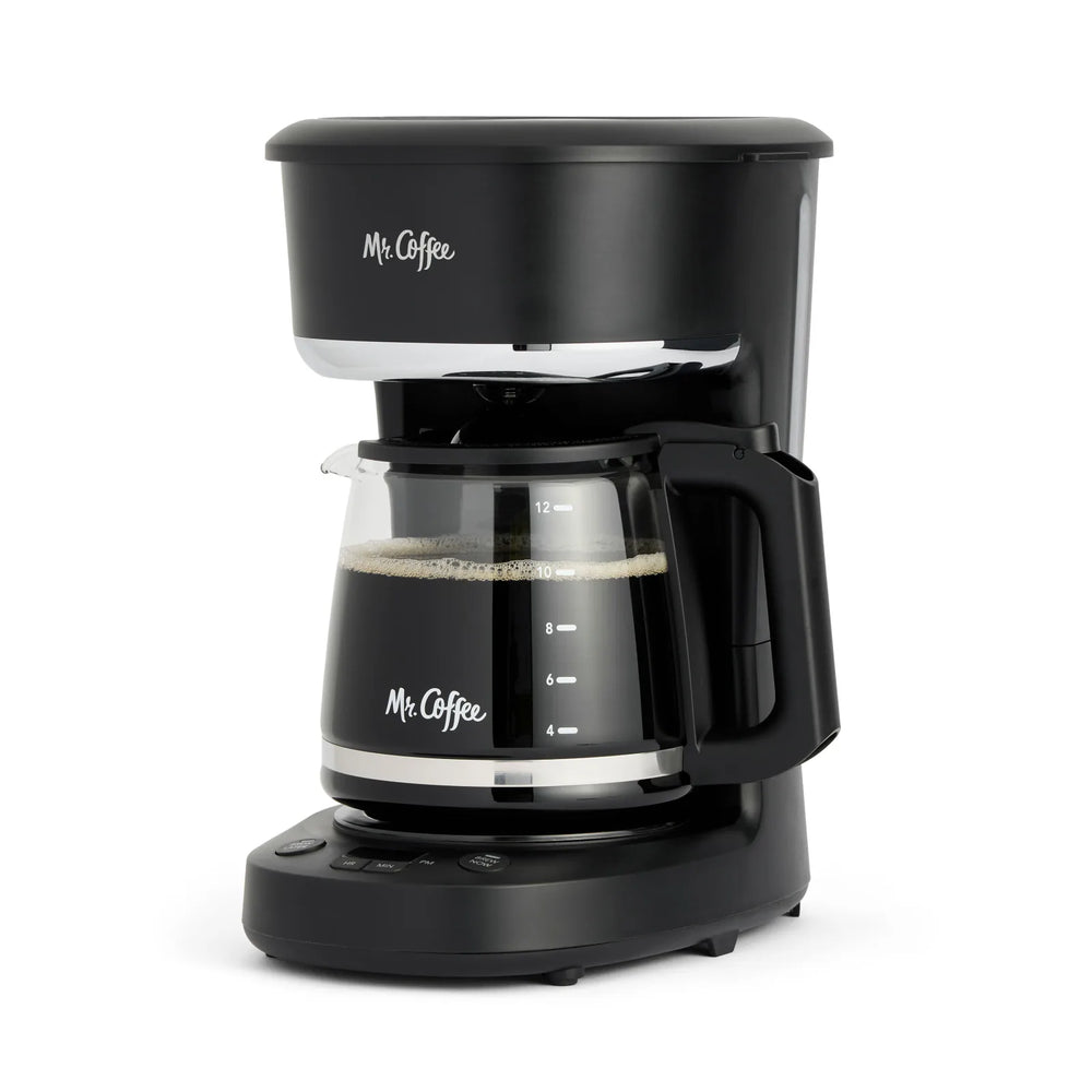 Mr. Coffee Mini Brew Programmable Coffee Maker, 5-Cup Coffee Maker, Black
