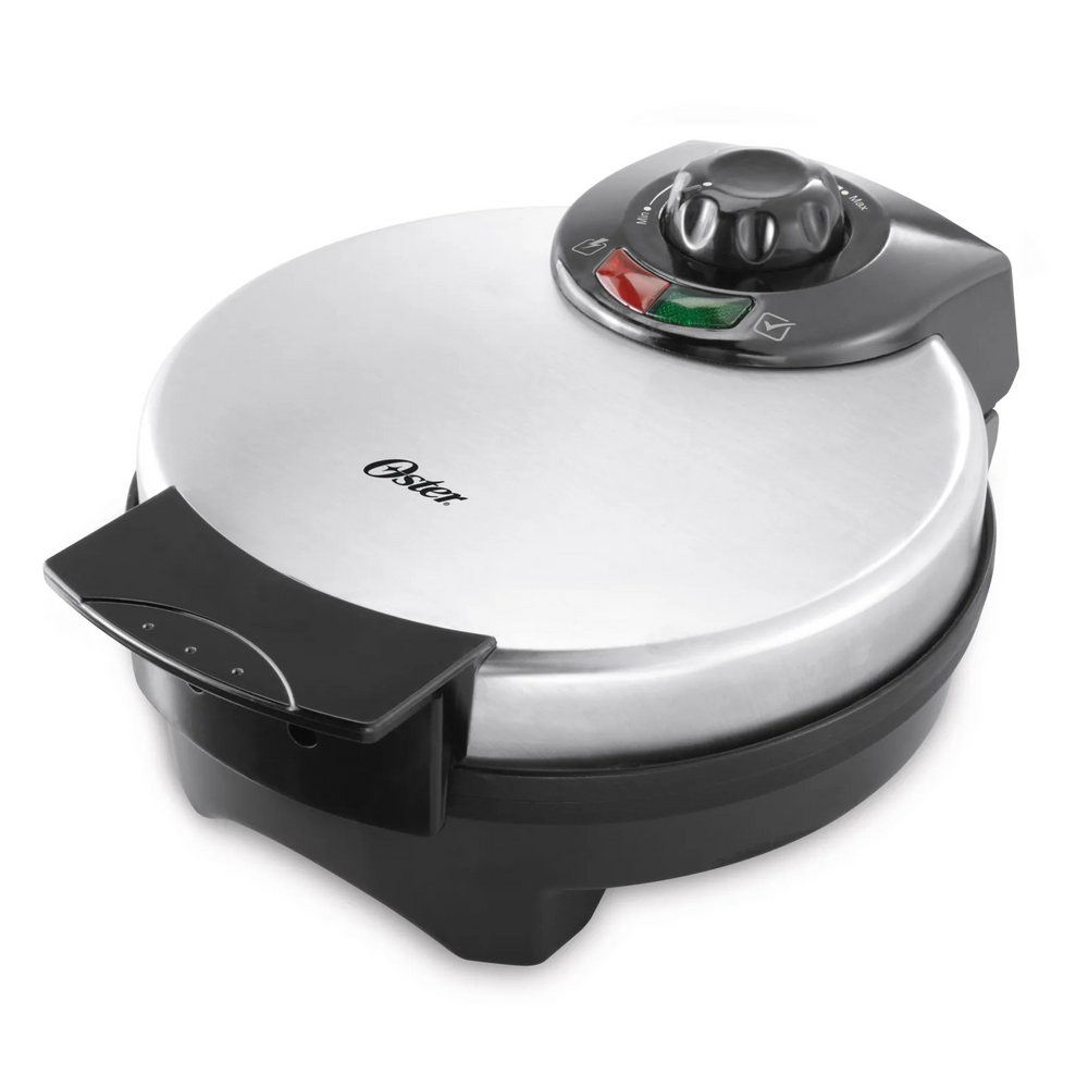 Oster CKSTWF2000033 8-Inch Belgian Waffle Maker – Adjustable Temperature Control & Stainless Steel