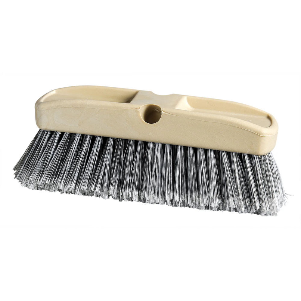 Car Truck Wash Acid Resistant Brush 11" Plastic Block Grey/White