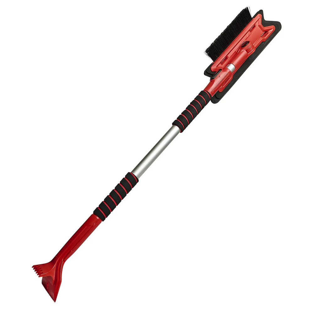 37"-61"/95cm-155cm 3-in-1 Telescopic EVA Blade & Snow Brush with Ice Scraper