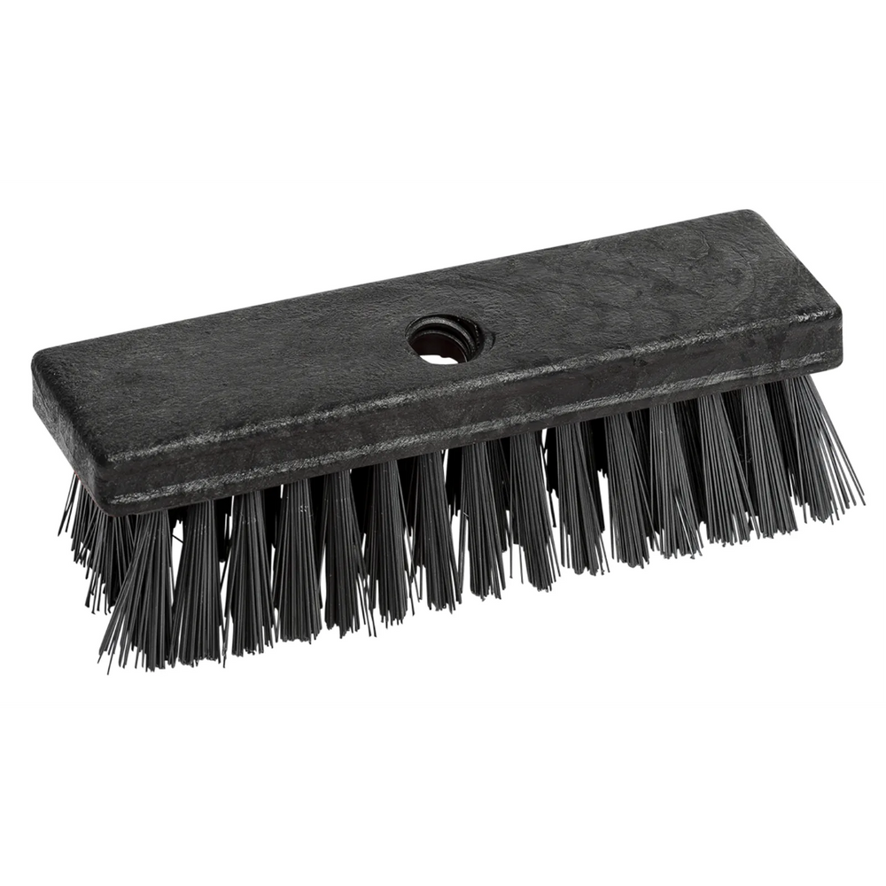 8” Scrubbing Brush only-Stiff w/ Threaded hole for handles