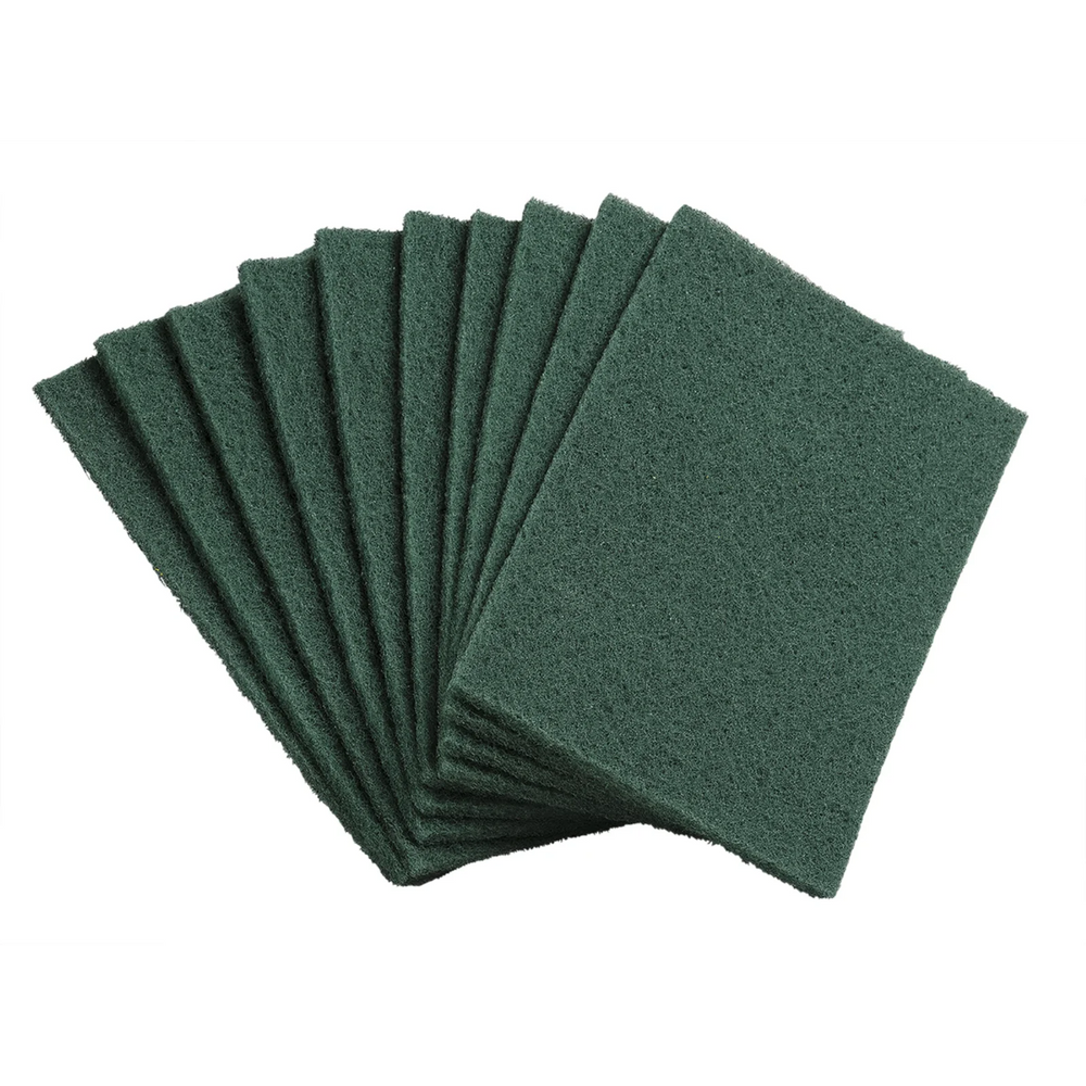 Premium Scouring Pads-Green –6”x 9”x 0.3”- Case Pk/10x10