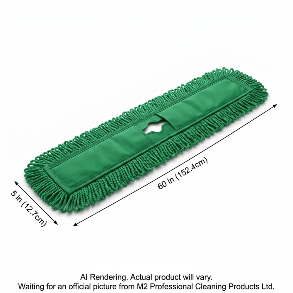 60"/152cm STATIC-H DustMop -Green