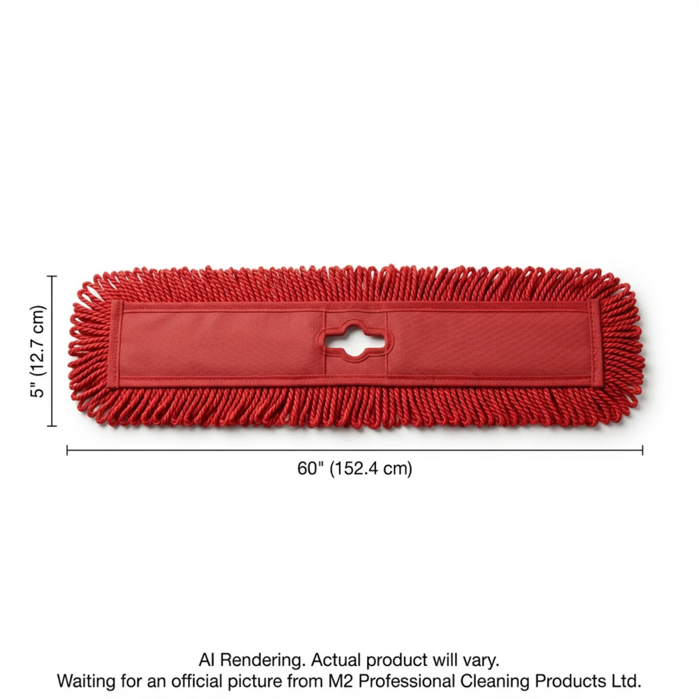 60"/152cm STATIC-H DustMop -RED
