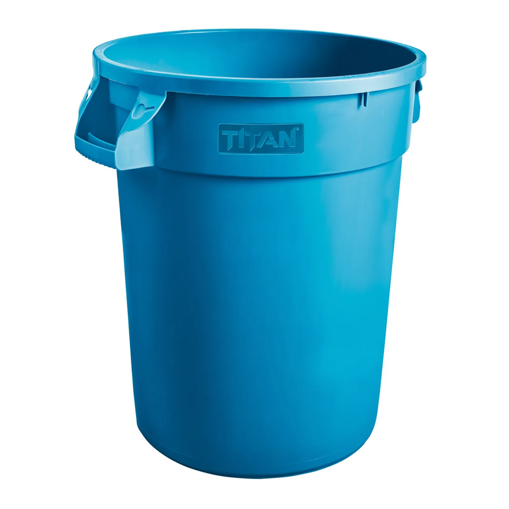 Heavy Duty 44 Gallon Garbage Container-Blue (166L)