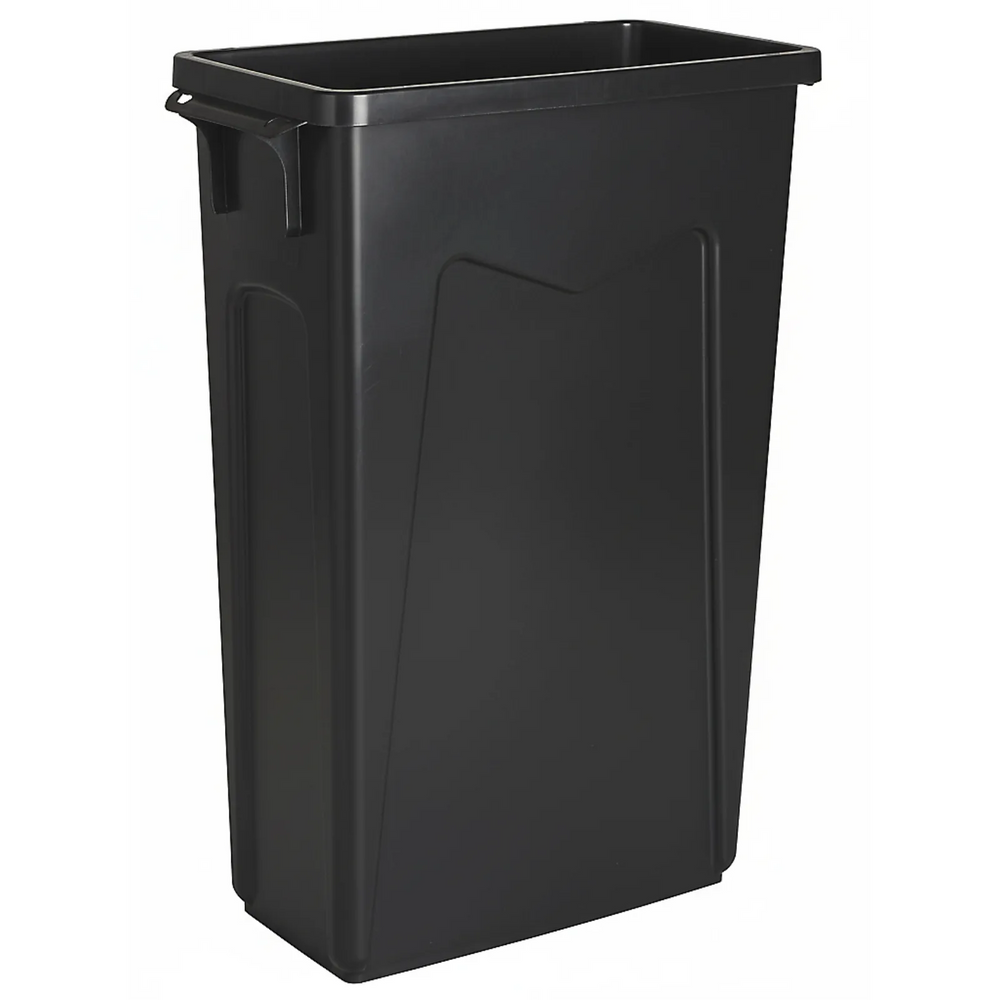 23 Gal / 110 Qt Mavrik Slim Garbage Container - Black