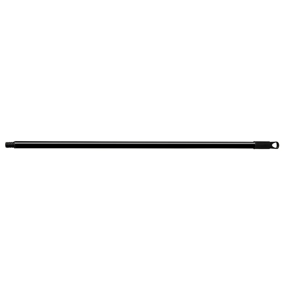 Black Metal handle w/Hex threaded tip and hanger cap 1"x60"