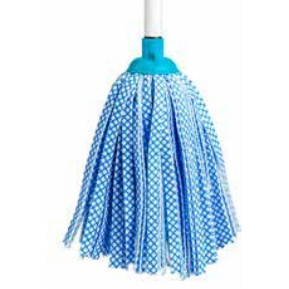 Detachable B/W Strip Mop /w/48" Metal Handle 50x25cm