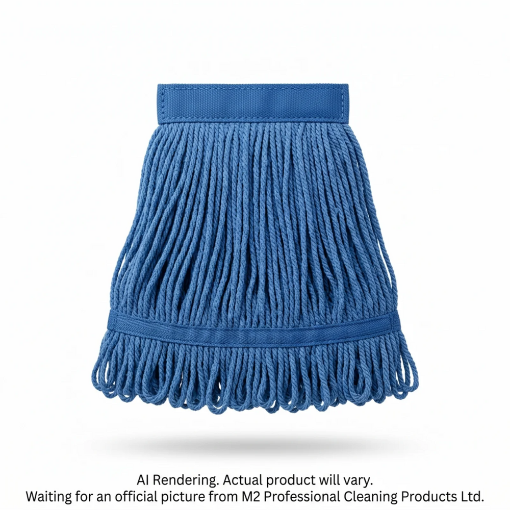 MicroFiber Mop NBand Looped 16oz/450g–NB Bagged-Blue