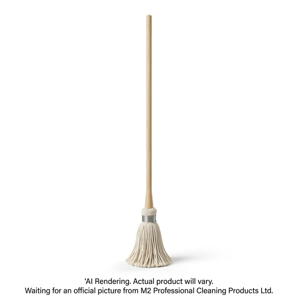 Cotton Yacht Mops 8oz/225g W/48" Wooden Handle