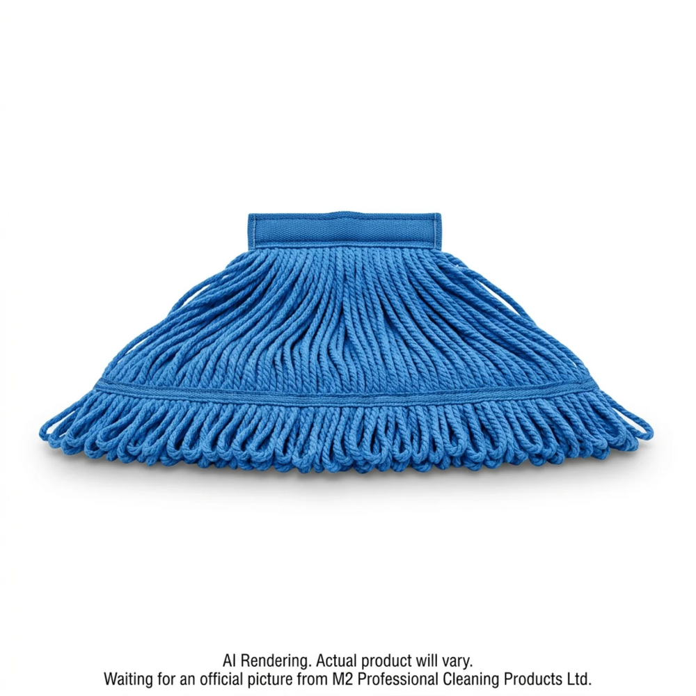MicroFiber Mop NBand Looped mop 20oz/550g Bagged-Blue