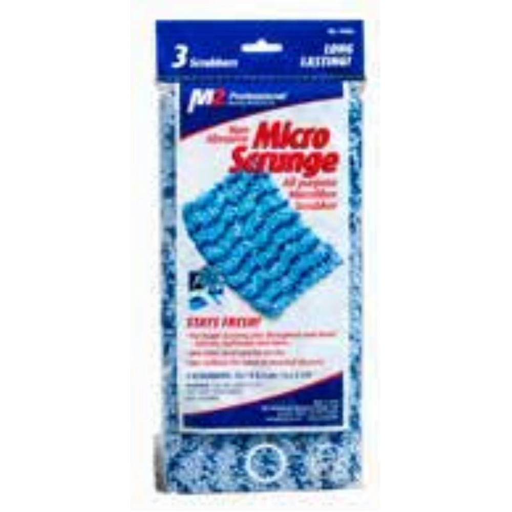Micro Scrunge Microfiber All Purpose Scrubber - 8 x 12 cm - 3 Pack - 12 Pack per Case