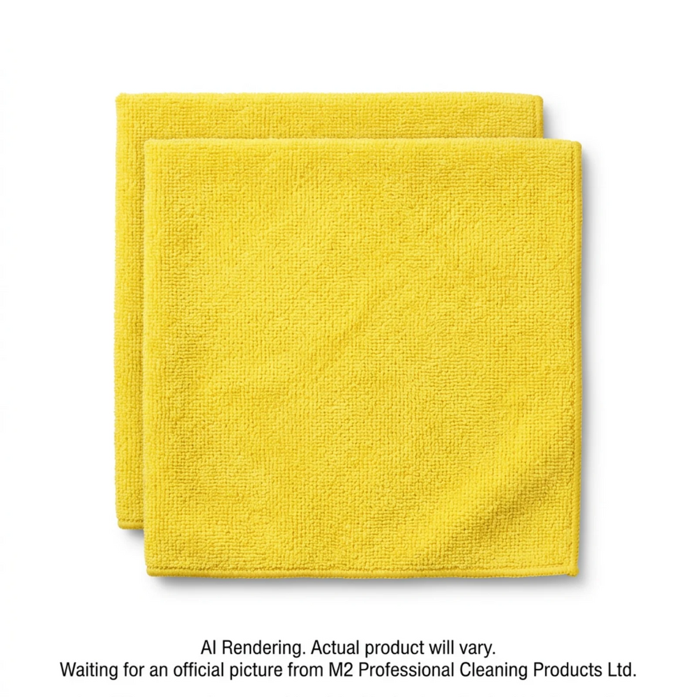 Q-Star Microfiber Cloth-Yellow-2/bag