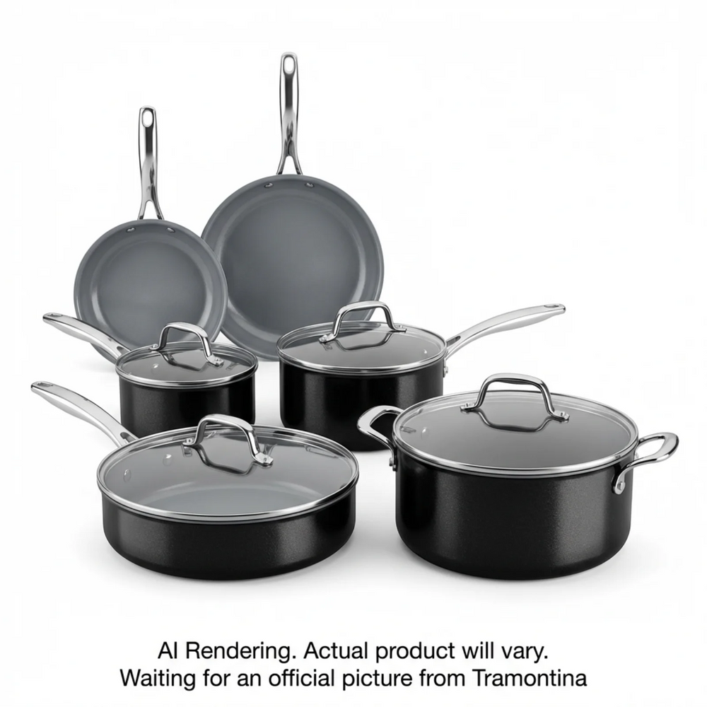 Tramontina 10 Pc Cookware Set - Ind Alum, Cer Ns -