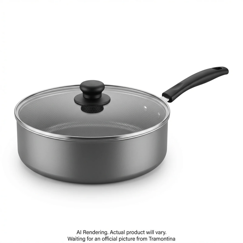 Tramontina 5 Qt Covered Jumbo Cooker - Aluminum, Ns - Steel Gray - Den - Primaware