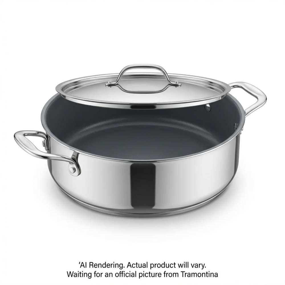 Tramontina 6.5Qt Cov Casserole-Ss Tpc-Cer-Nat-Ark