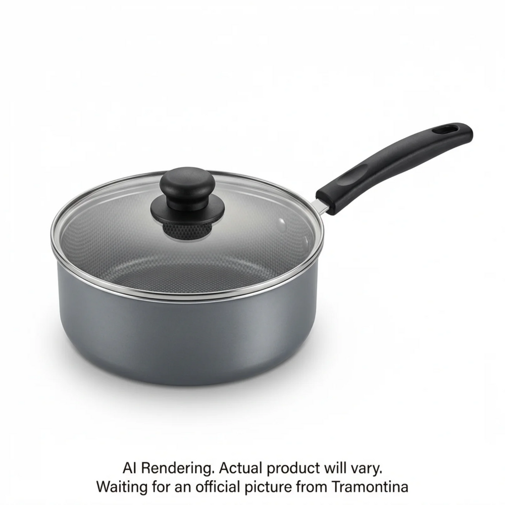 Tramontina 3 Qt Covered Sauce Pan - Aluminum, Ns - Steel Gray - Den - Primaware