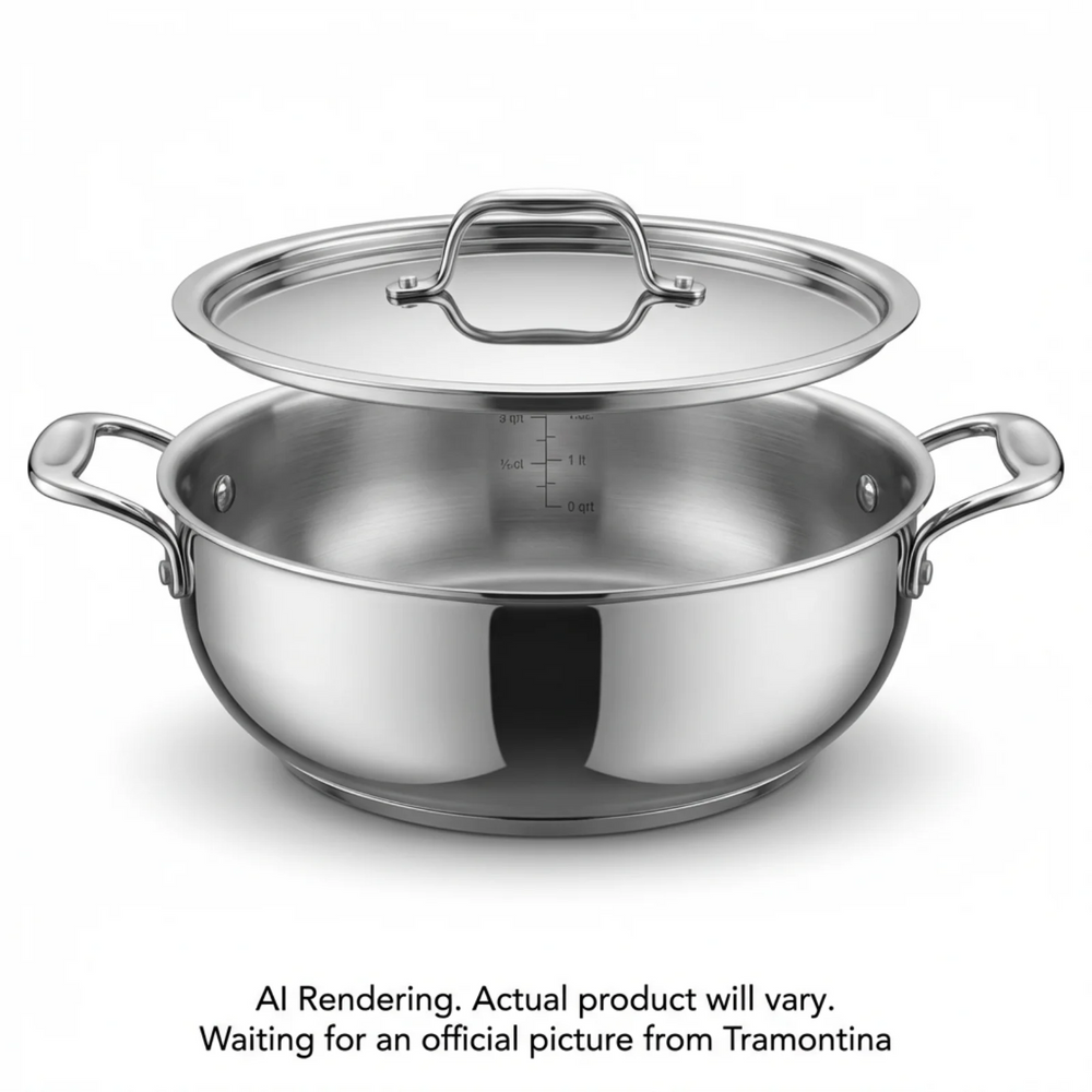 Tramontina Kadai With Lid - 4 Quart