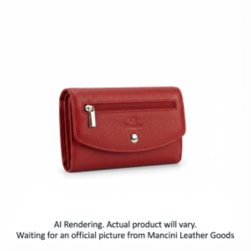 Pebbled Ladies’ RFID Small Clutch Wallet