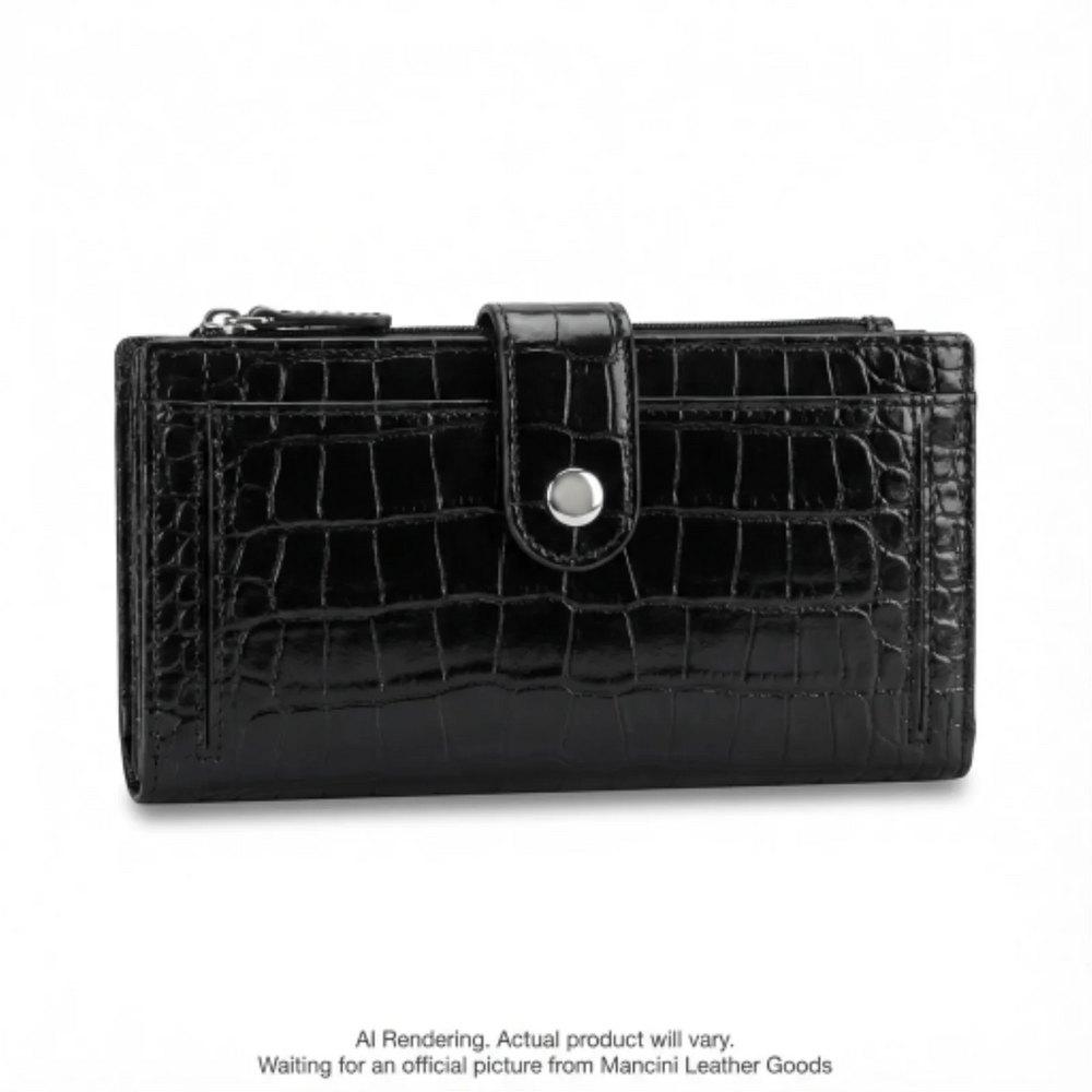 Croco RFID Secure Quadruple Fold Wallet