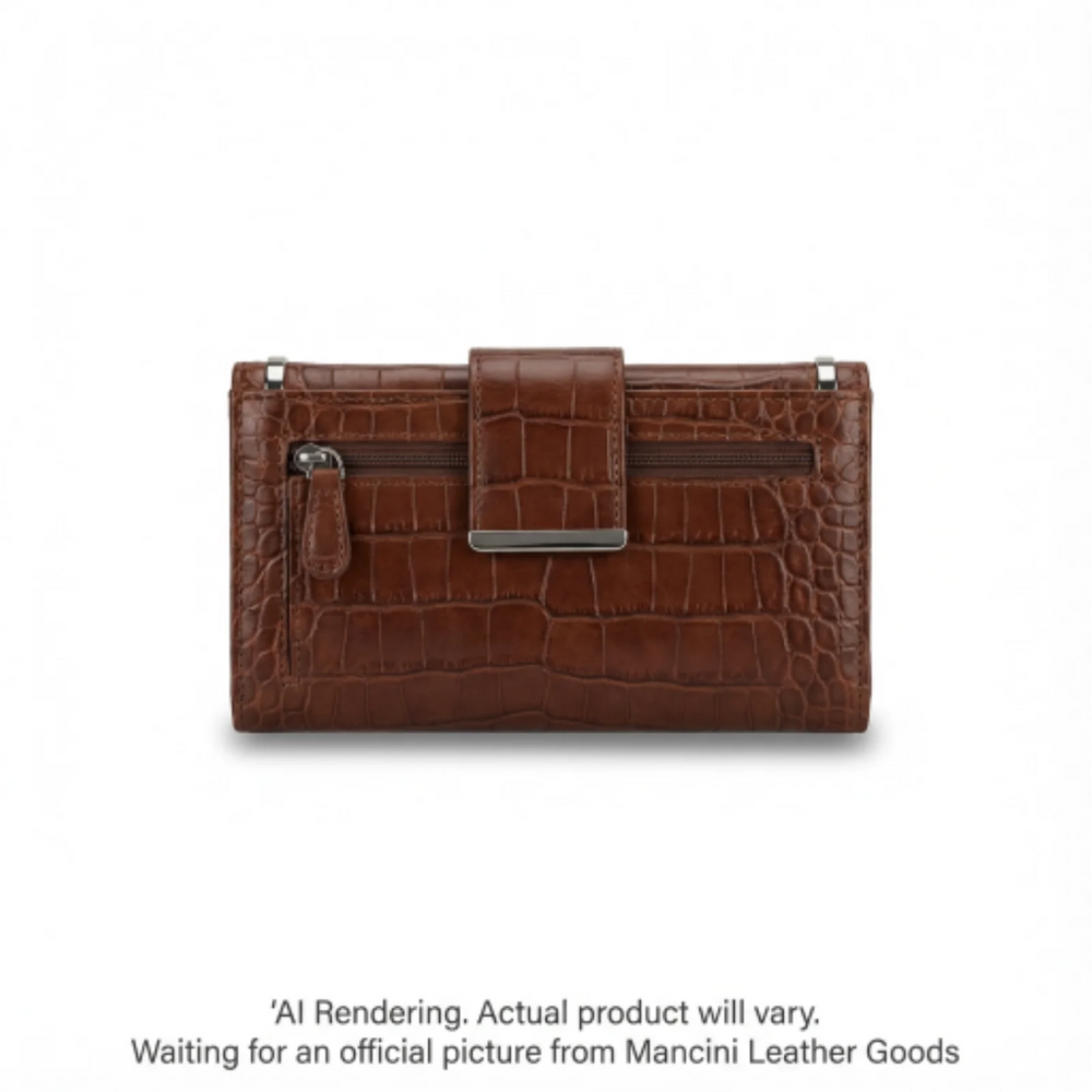 Croco2 Women’s Trifold Wallet with Enhanced RFID Security