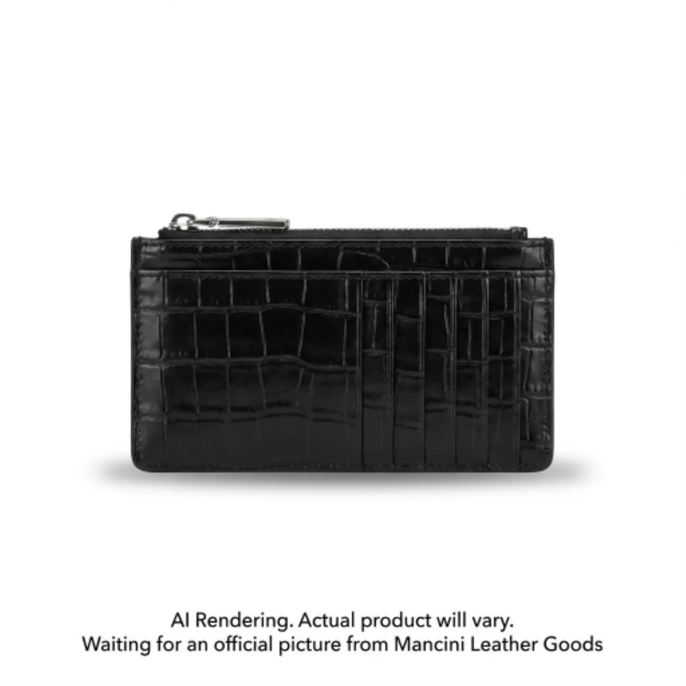 Croco RFID Secure Card Case and Coin Pocket