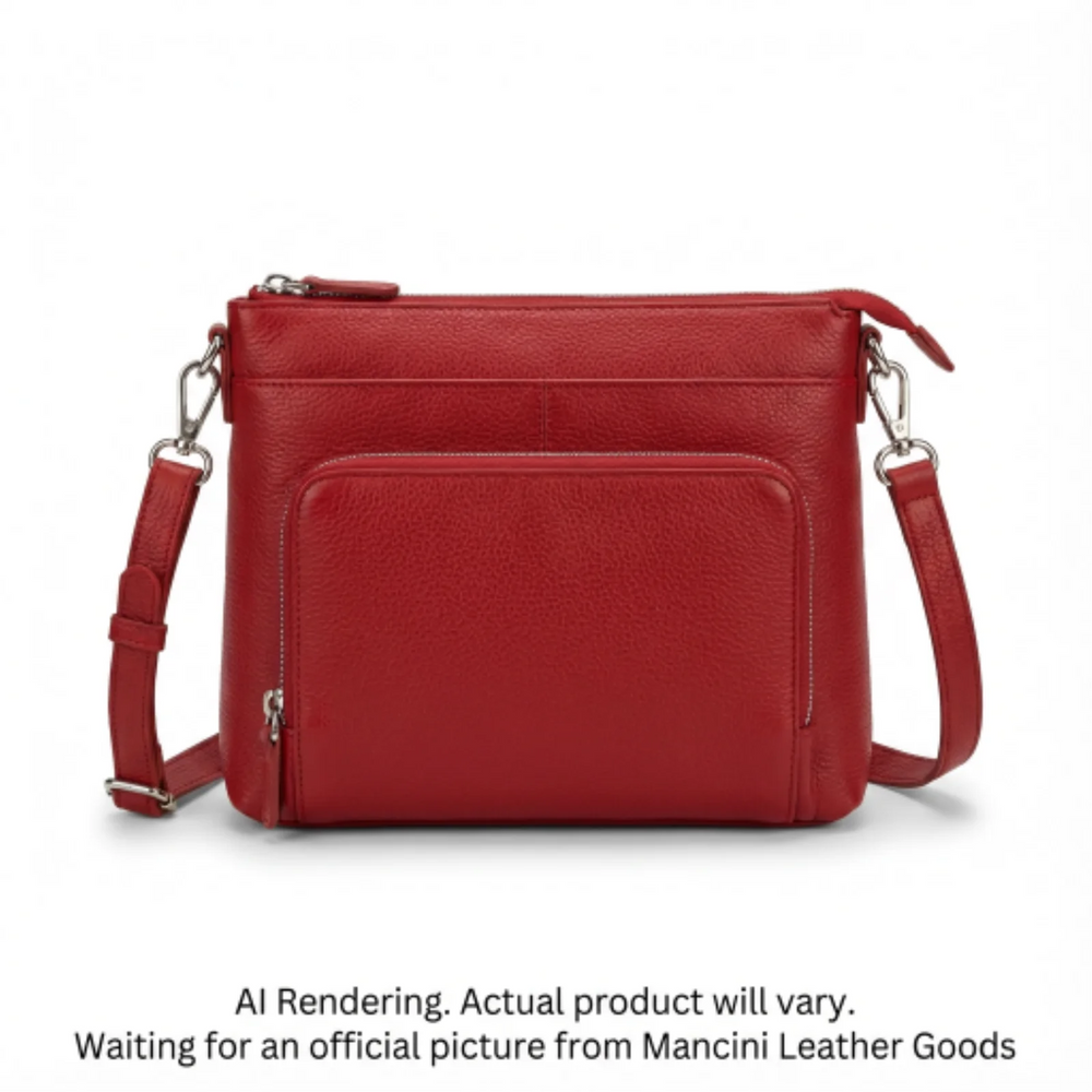 Pebbled Sheilagh Crossbody Organizer Bag