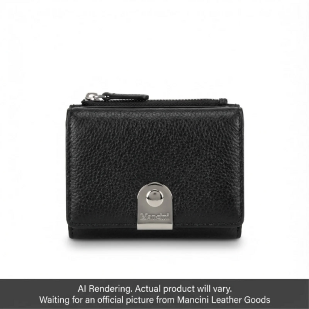 Pebbled Ladies’ RFID Small Clutch Wallet