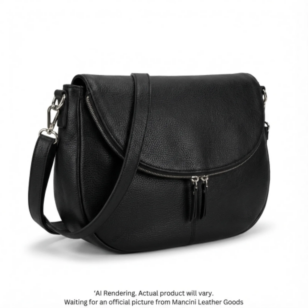 Pebbled Scarlet Crossbody Hobo bag