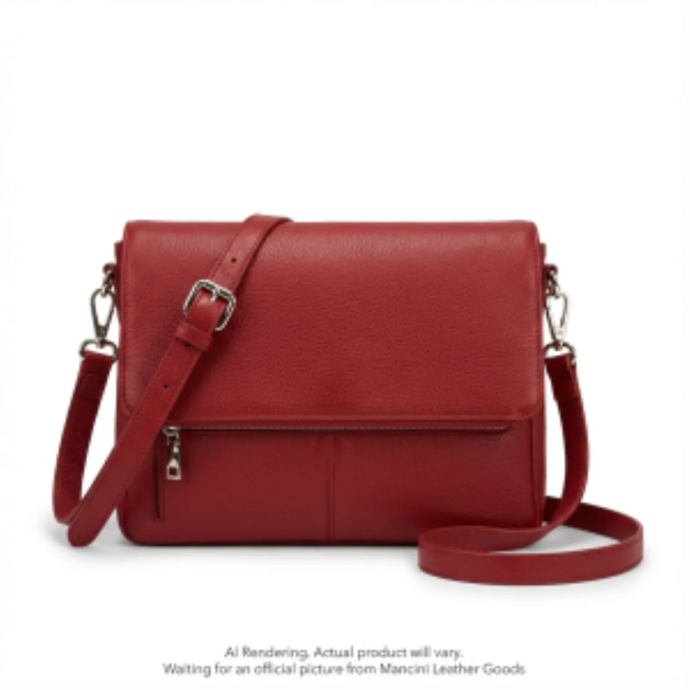 Pebbled Charlotte crossbody organizer handbag