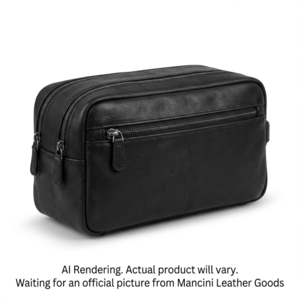 Buffalo Dual Top Zipper Toiletry Bag