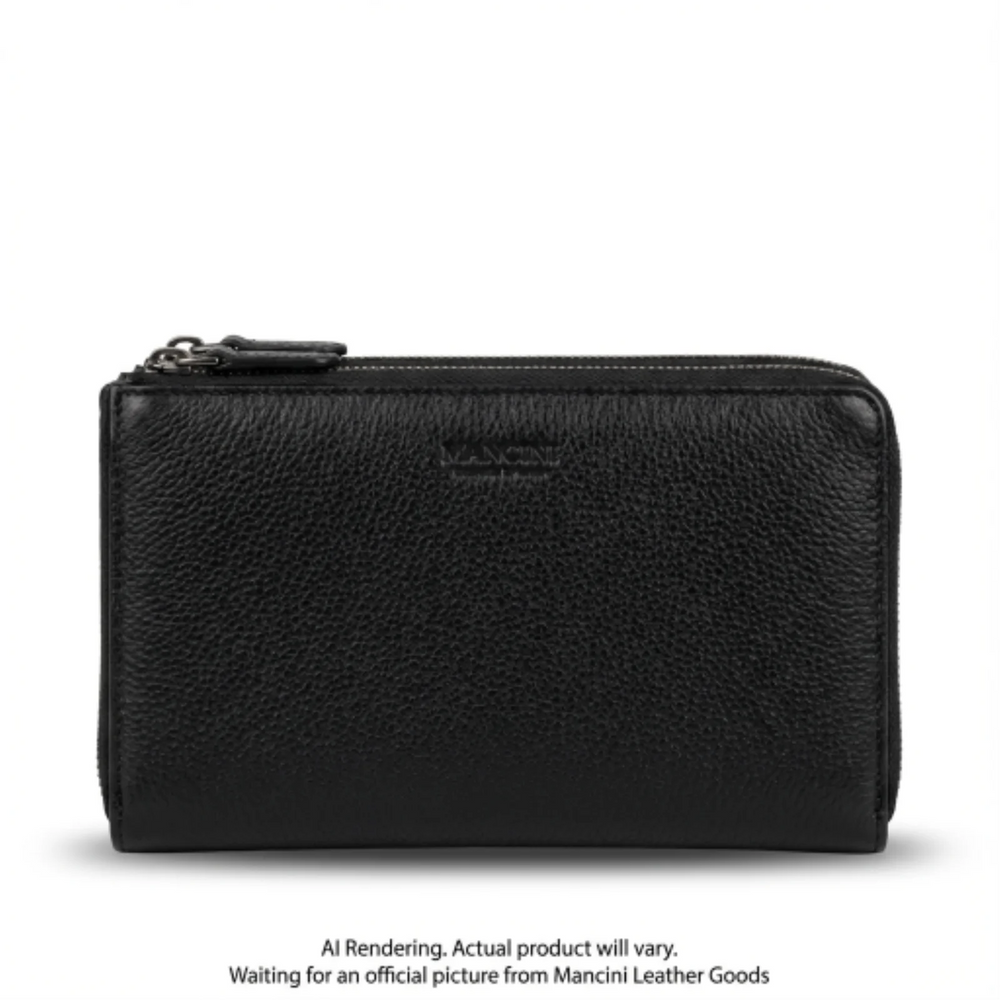Fifth Avenue RFID Secure Double Zipper Wallet