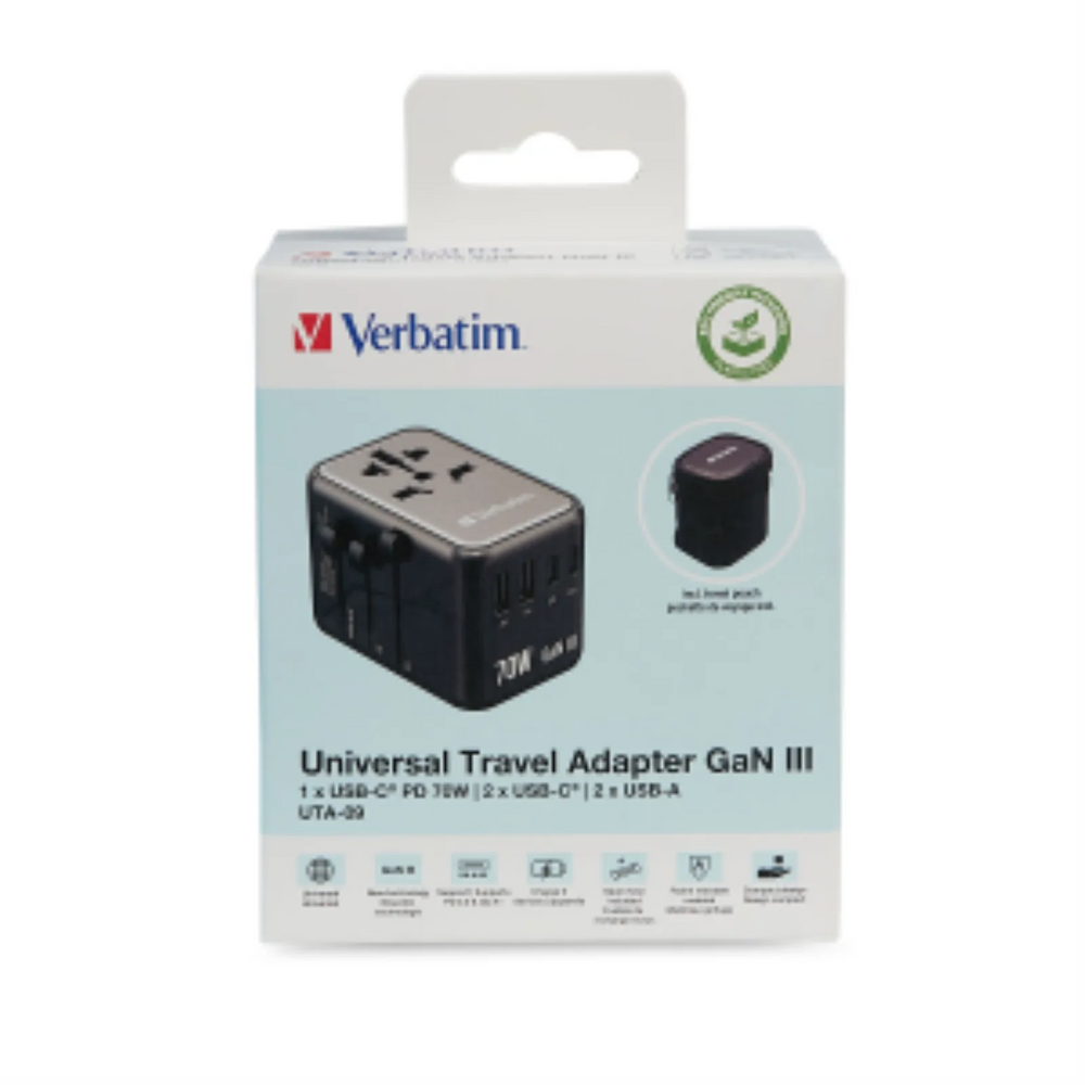 Verbatim UNIVERSAL TRAVEL ADAPTER UTA-09