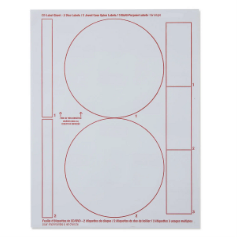 Verbatim Vrb Disc Labels Matte White 100 Labels/2