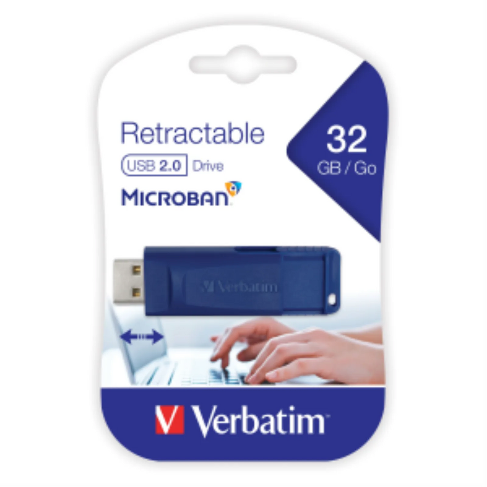 Verbatim 32GB USB Blue Retract