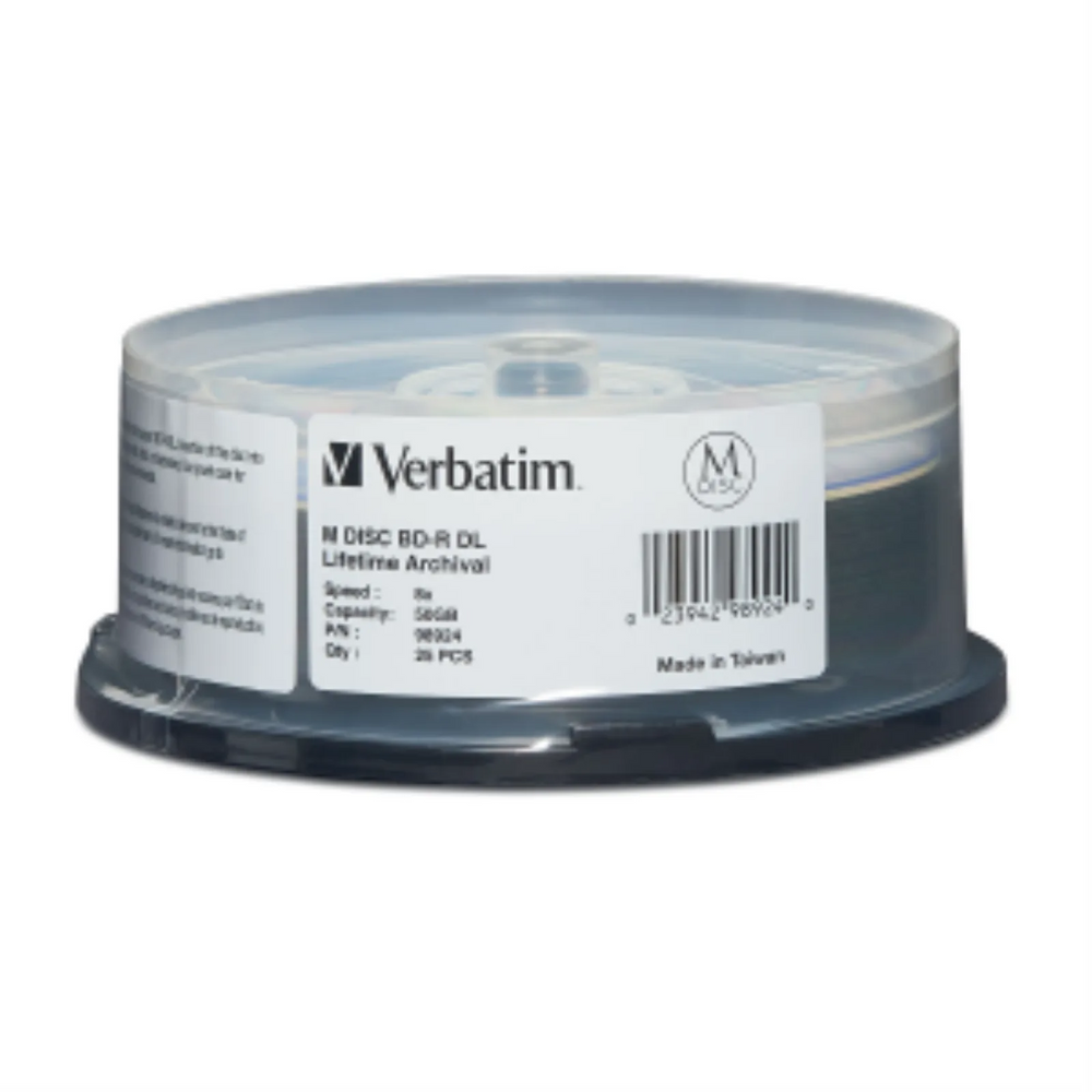 Verbatim MDISC BDR DL 50G 8X WL WHT 25PK SP
