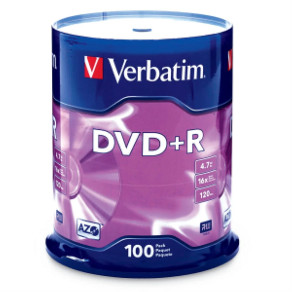 Verbatim DVD+R 4.7 16X VRB AZO 100PK SP