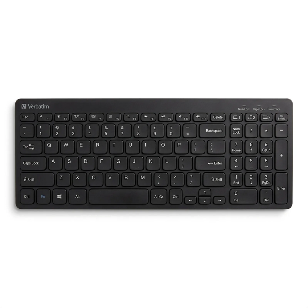 Verbatim Slimline Full-Size Multi-Device Keyboard (70777)