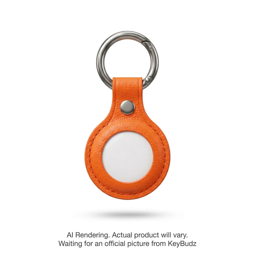 AirTag Snap Ring Keyring Electric Orange