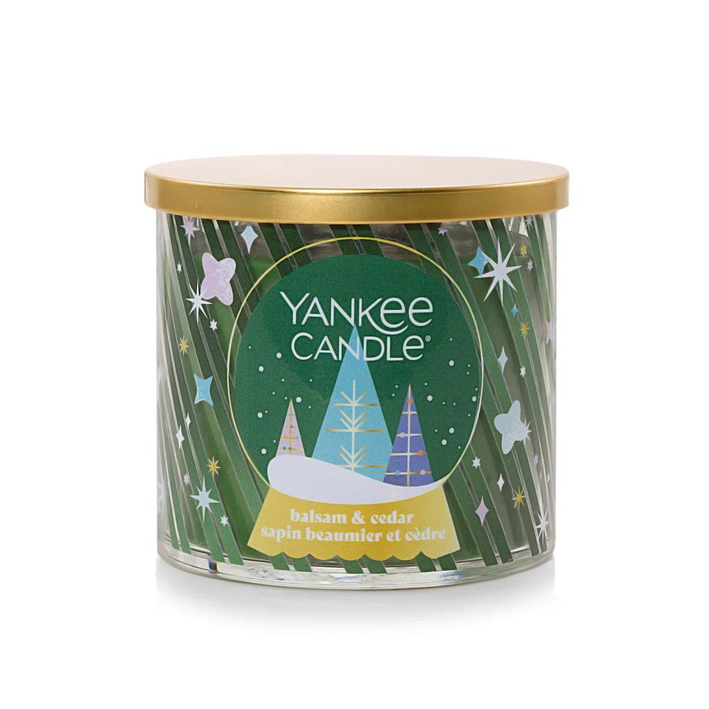 Yankee Candle Balsam & Cedar 3-Wick Candle, 14.5 oz – Case of 4