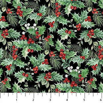 Deborah Edwards - Home for Christmas - Packed Holly Black - DP28929-99