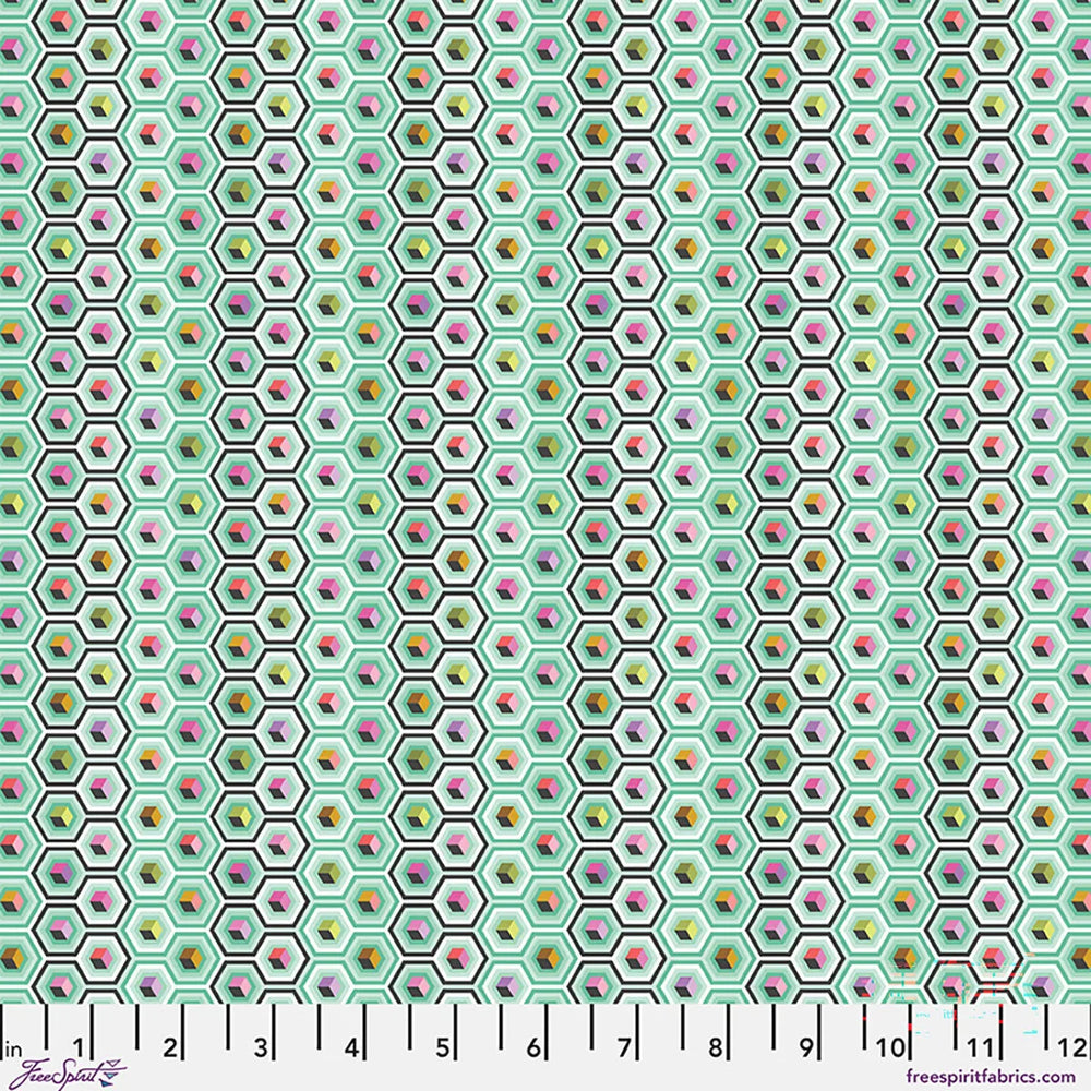 Tula Pink - Prince Charming Déjà Vu - Hex Box - Sweet Mint - PWTP280.SWEETMINT