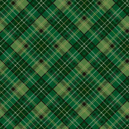 Poinsettias at Christmas - Riley Blake Designs - Green Plaid - CF17633R-GREEN