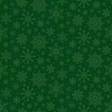 Poinsettias at Christmas - Riley Blake Designs - Green - C17635R-GREEN