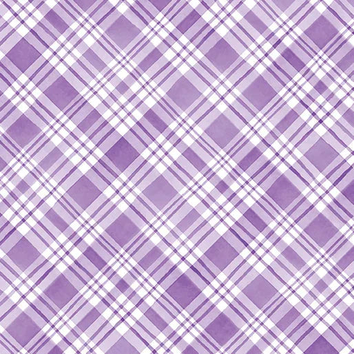 Snowflake Wishes - Nicole DeCamp - Plaid Wishes Violet - 15194-66