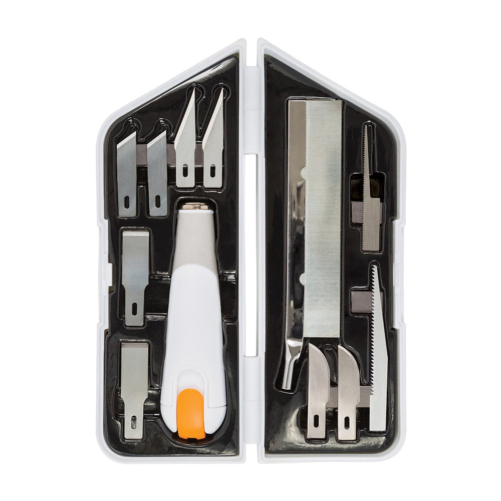 Ensemble de couteaux de précision Fiskars Heavy-Duty Easy Change avec 11 lames