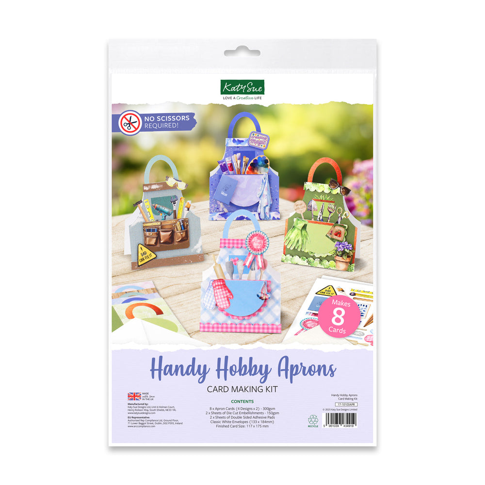Katy Sue Designs Handy Hobby Aprons Card Making Kit — Ecstasy Crafts